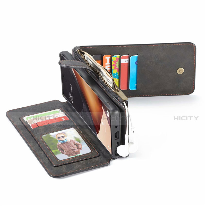 Handytasche Stand Schutzhülle Flip Leder Hülle N03 für Samsung Galaxy Note 20 5G groß