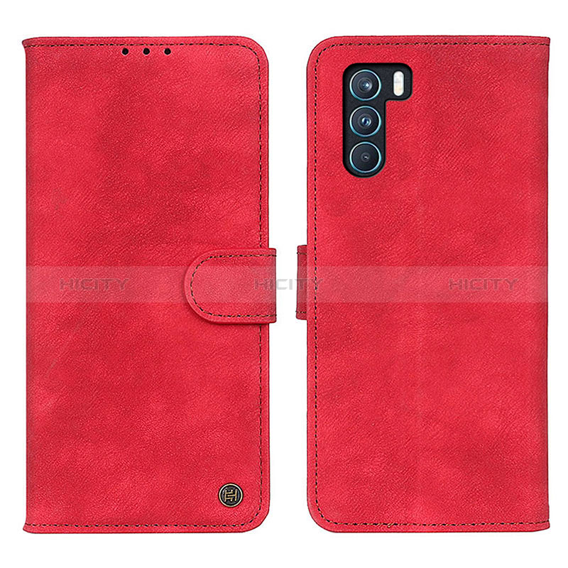 Handytasche Stand Schutzhülle Flip Leder Hülle N03P für Oppo K9 Pro 5G Rot