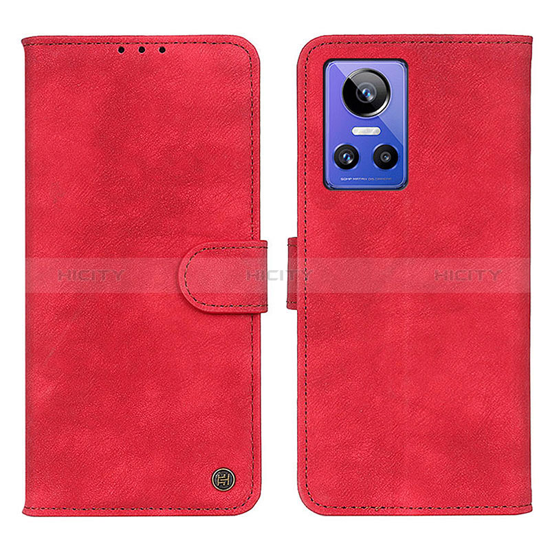 Handytasche Stand Schutzhülle Flip Leder Hülle N03P für Realme GT Neo3 5G Rot Plus