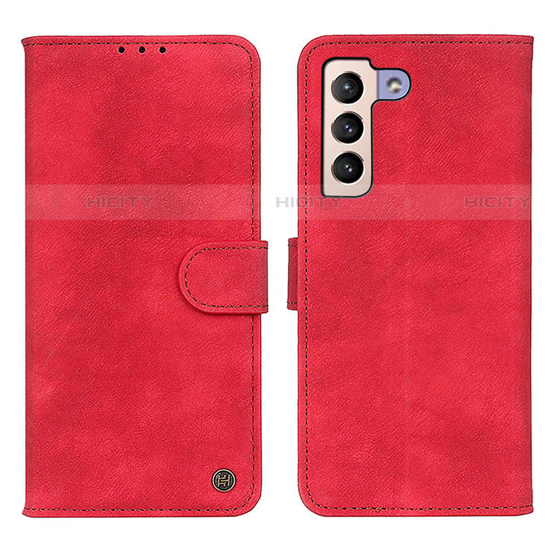 Handytasche Stand Schutzhülle Flip Leder Hülle N03P für Samsung Galaxy S21 5G Rot