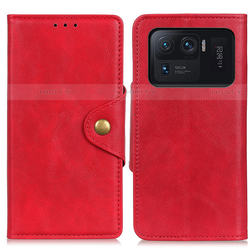 Handytasche Stand Schutzhülle Flip Leder Hülle N03P für Xiaomi Mi 11 Ultra 5G Rot Plus