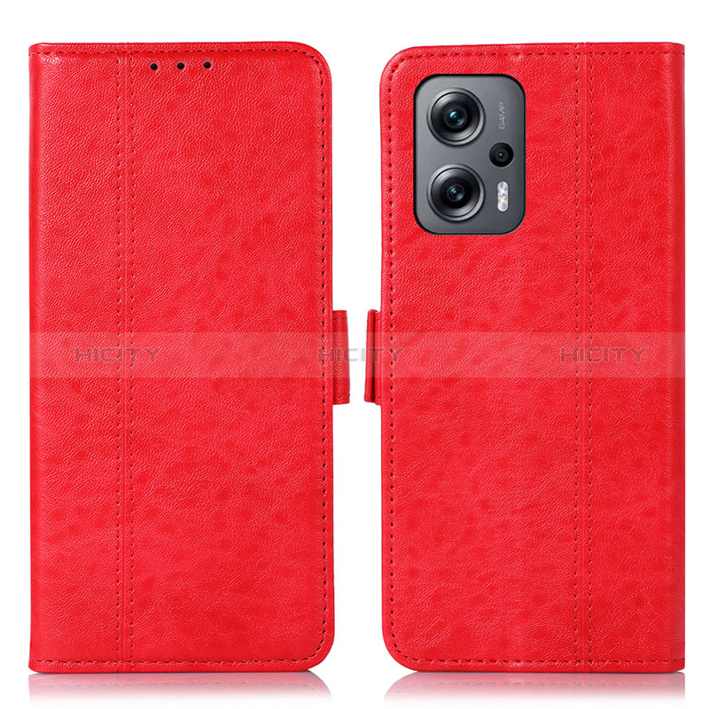 Handytasche Stand Schutzhülle Flip Leder Hülle N03P für Xiaomi Redmi Note 12 Turbo 5G Rot