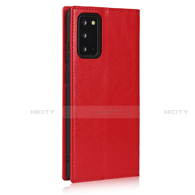 Handytasche Stand Schutzhülle Flip Leder Hülle N04 für Samsung Galaxy Note 20 5G Rot