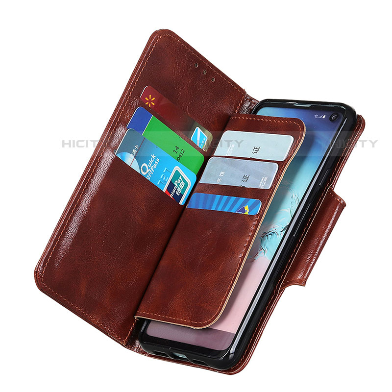 Handytasche Stand Schutzhülle Flip Leder Hülle N04P für Motorola Moto E20 groß