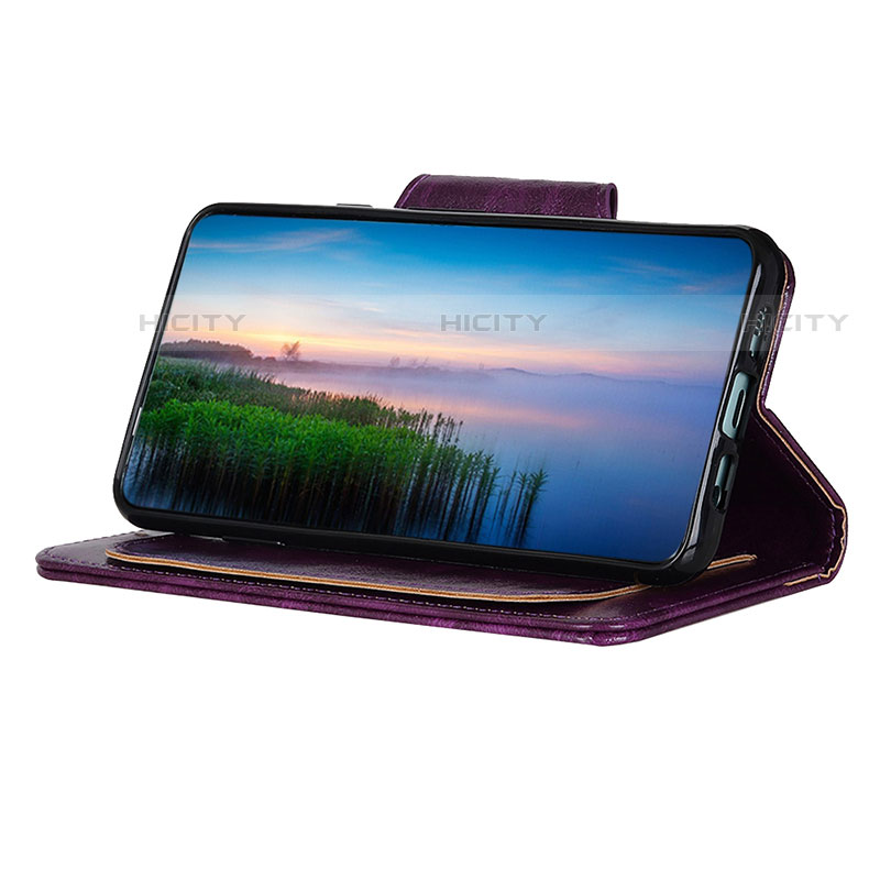 Handytasche Stand Schutzhülle Flip Leder Hülle N04P für Motorola Moto E20 groß