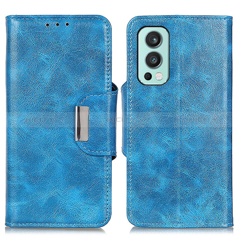 Handytasche Stand Schutzhülle Flip Leder Hülle N04P für OnePlus Nord 2 5G Hellblau