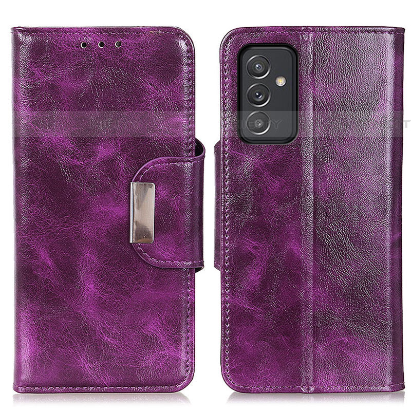 Handytasche Stand Schutzhülle Flip Leder Hülle N04P für Samsung Galaxy A24 4G Violett Plus