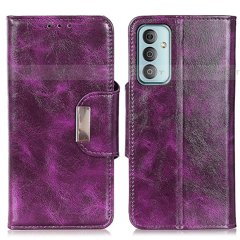 Handytasche Stand Schutzhülle Flip Leder Hülle N04P für Samsung Galaxy F23 5G Violett Plus