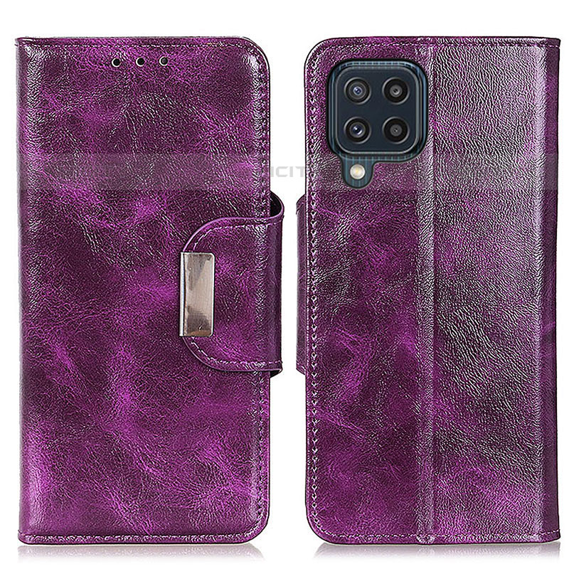 Handytasche Stand Schutzhülle Flip Leder Hülle N04P für Samsung Galaxy M32 4G Violett