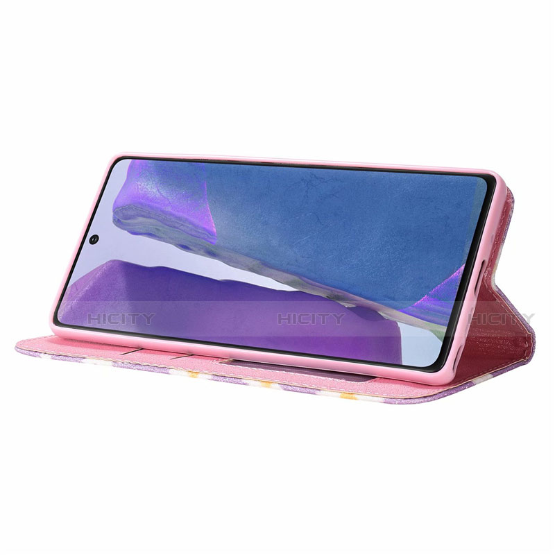 Handytasche Stand Schutzhülle Flip Leder Hülle N05 für Samsung Galaxy Note 20 5G groß