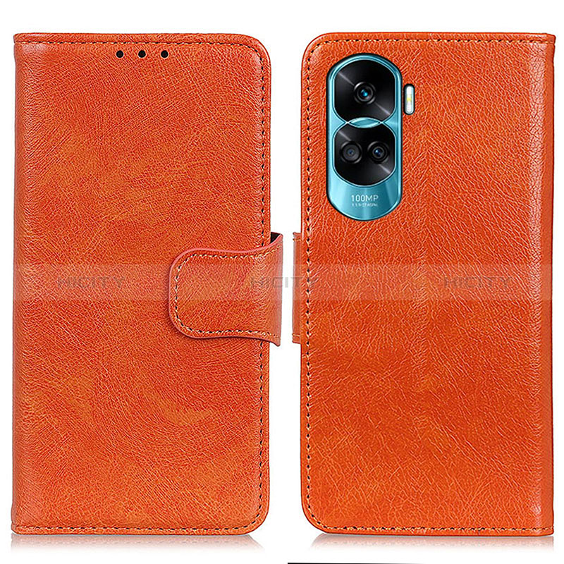 Handytasche Stand Schutzhülle Flip Leder Hülle N05P für Huawei Honor 90 Lite 5G Orange