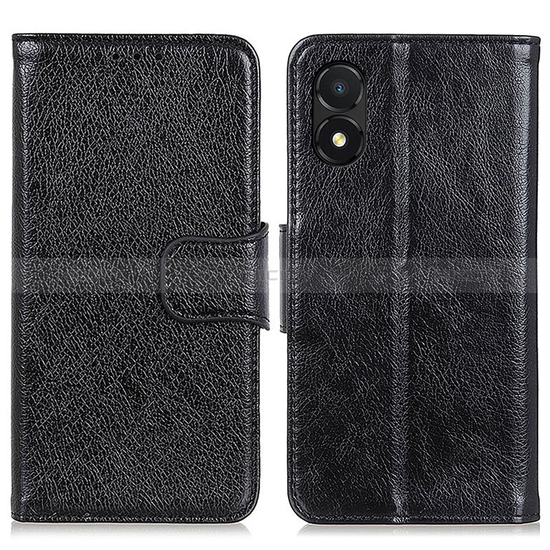 Handytasche Stand Schutzhülle Flip Leder Hülle N05P für Huawei Honor X5 Schwarz Plus