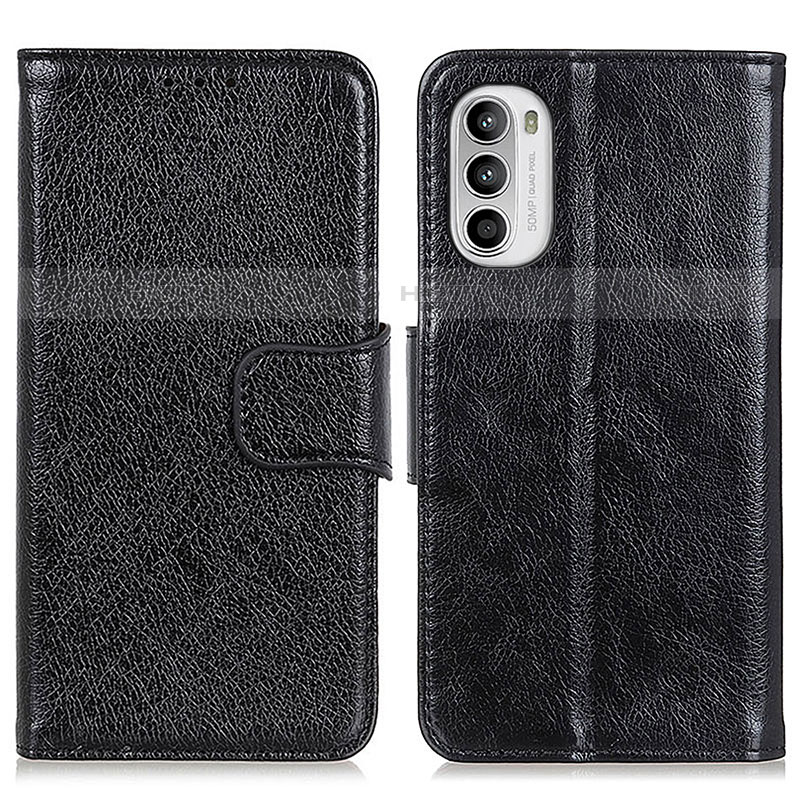 Handytasche Stand Schutzhülle Flip Leder Hülle N05P für Motorola Moto G71s 5G