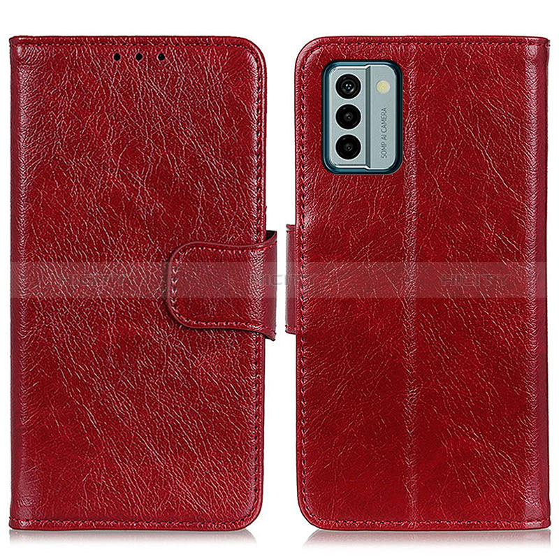 Handytasche Stand Schutzhülle Flip Leder Hülle N05P für Nokia G22 Rot