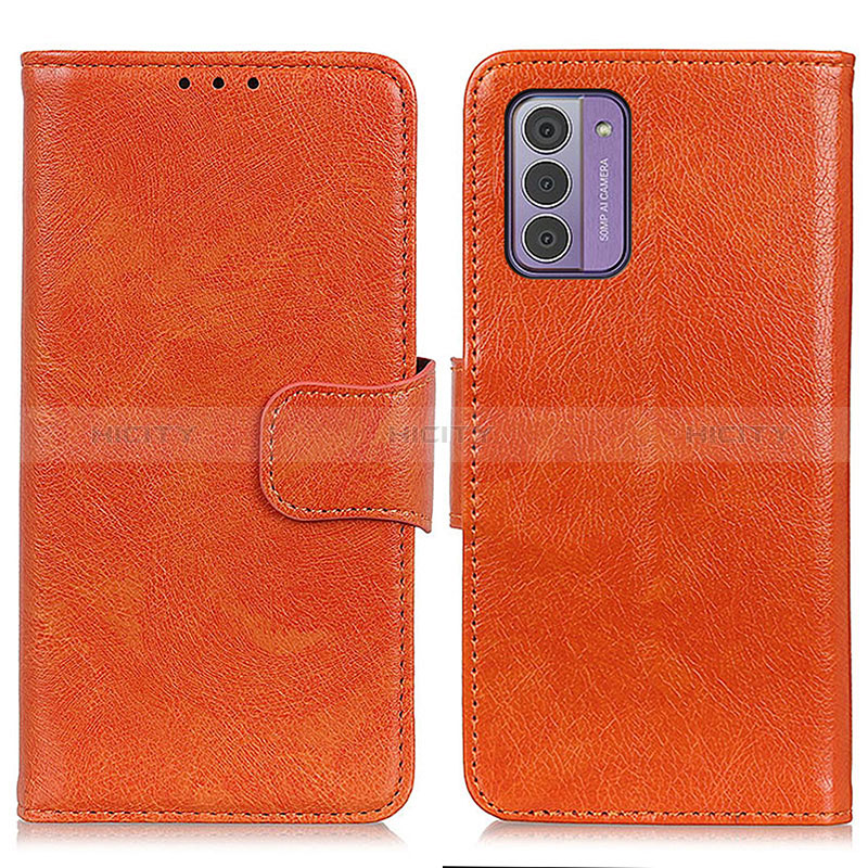 Handytasche Stand Schutzhülle Flip Leder Hülle N05P für Nokia G310 5G Orange