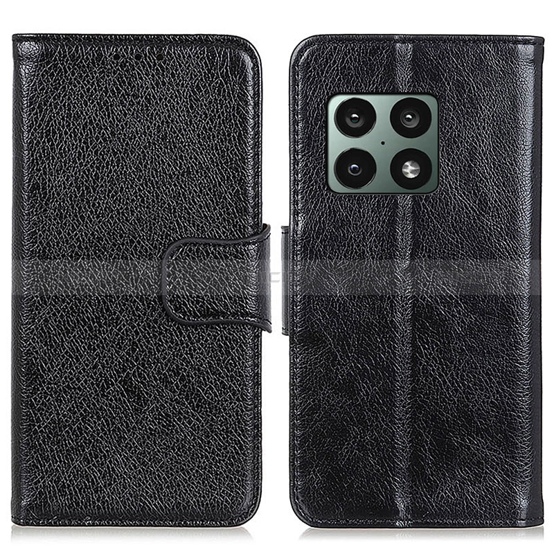 Handytasche Stand Schutzhülle Flip Leder Hülle N05P für OnePlus 10 Pro 5G Schwarz