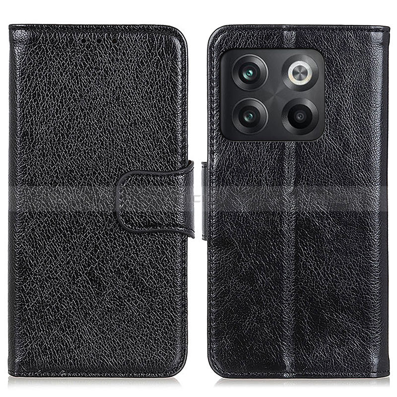 Handytasche Stand Schutzhülle Flip Leder Hülle N05P für OnePlus 10T 5G Schwarz