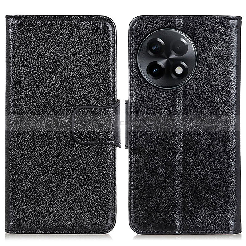 Handytasche Stand Schutzhülle Flip Leder Hülle N05P für OnePlus 11R 5G Schwarz