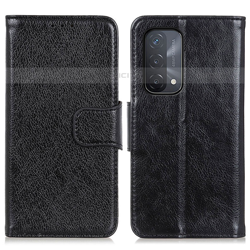 Handytasche Stand Schutzhülle Flip Leder Hülle N05P für OnePlus Nord N200 5G Schwarz