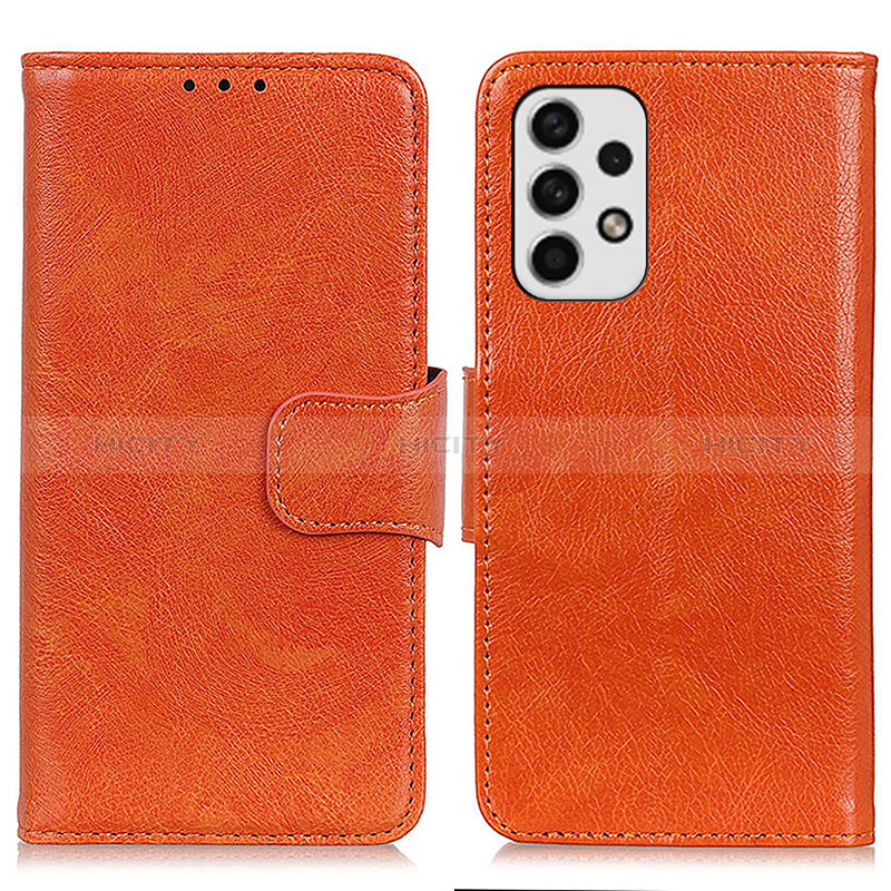 Handytasche Stand Schutzhülle Flip Leder Hülle N05P für Samsung Galaxy A23 5G Orange