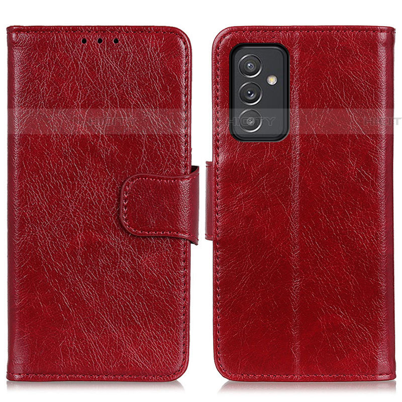 Handytasche Stand Schutzhülle Flip Leder Hülle N05P für Samsung Galaxy A24 4G Rot Plus