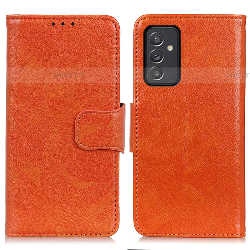 Handytasche Stand Schutzhülle Flip Leder Hülle N05P für Samsung Galaxy A25 5G Orange