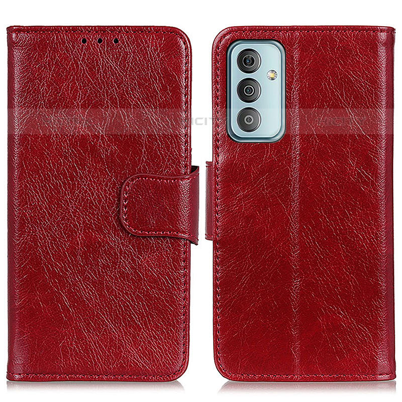 Handytasche Stand Schutzhülle Flip Leder Hülle N05P für Samsung Galaxy M23 5G Rot