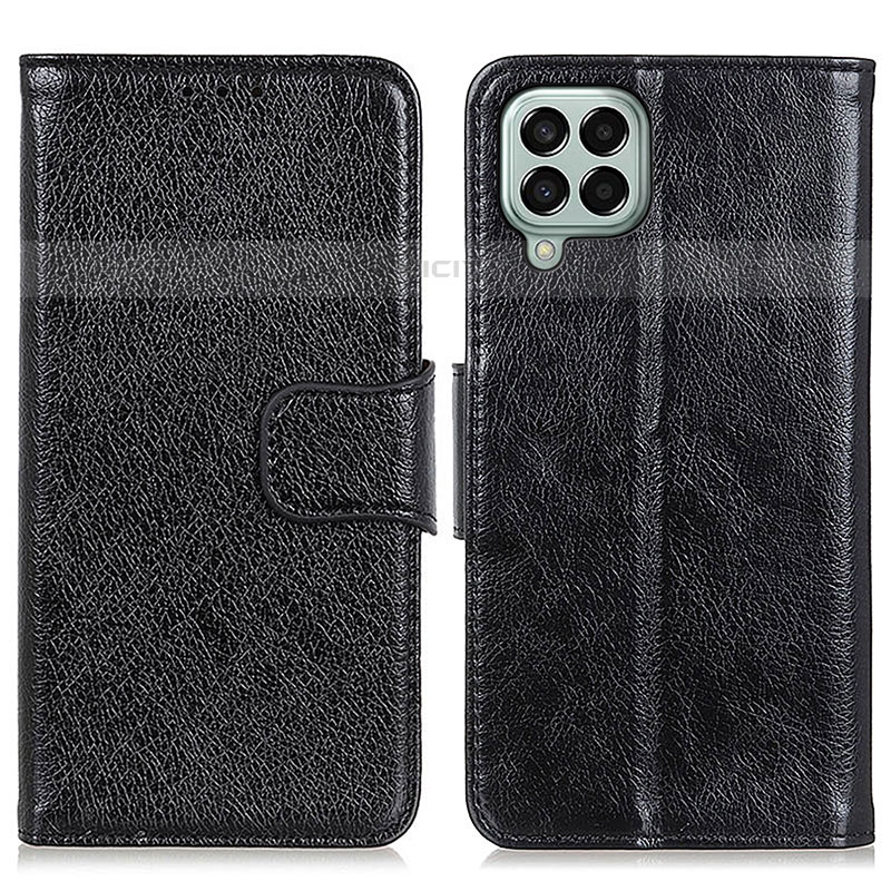 Handytasche Stand Schutzhülle Flip Leder Hülle N05P für Samsung Galaxy M33 5G Schwarz