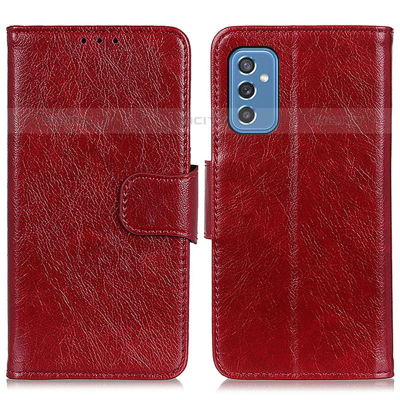 Handytasche Stand Schutzhülle Flip Leder Hülle N05P für Samsung Galaxy M52 5G Rot