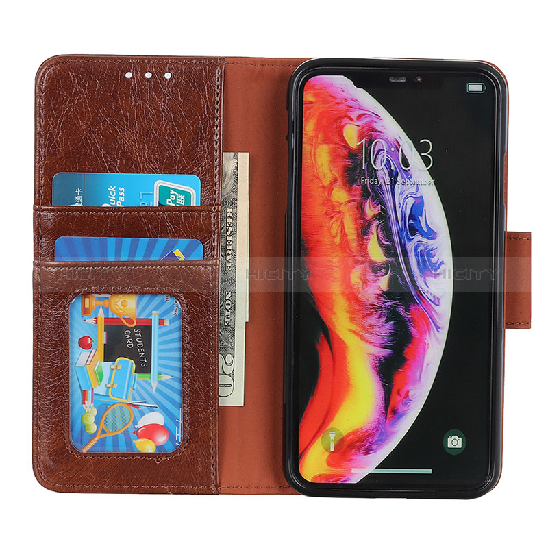 Handytasche Stand Schutzhülle Flip Leder Hülle N05P für Sony Xperia 10 IV SO-52C groß