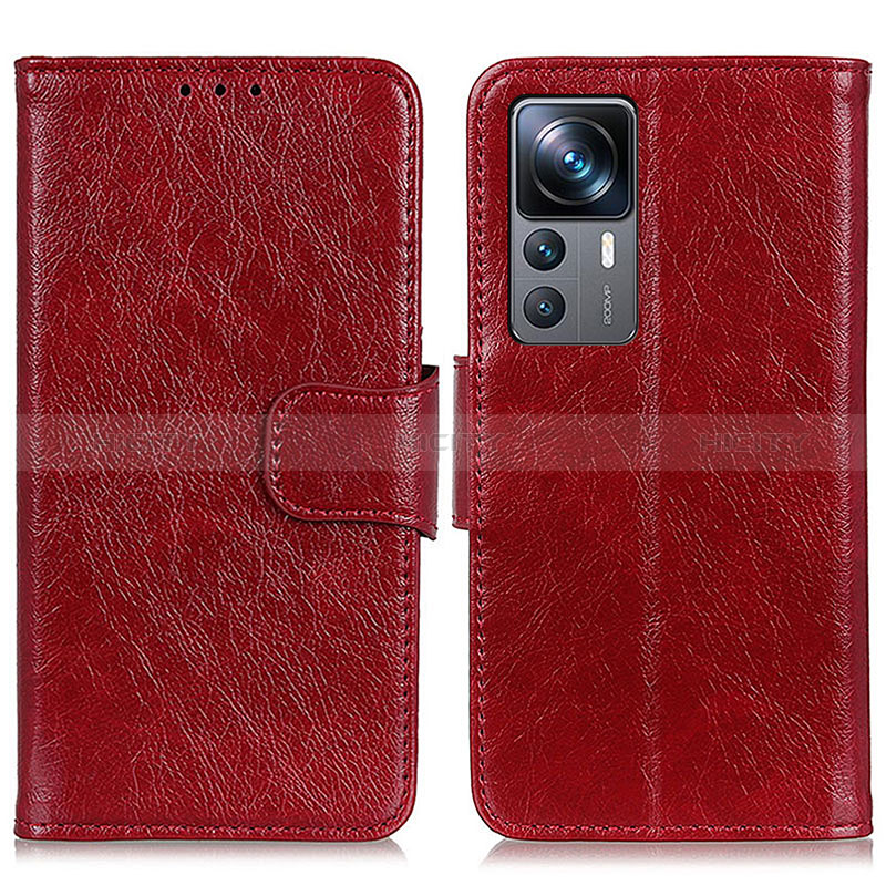 Handytasche Stand Schutzhülle Flip Leder Hülle N05P für Xiaomi Mi 12T 5G Rot