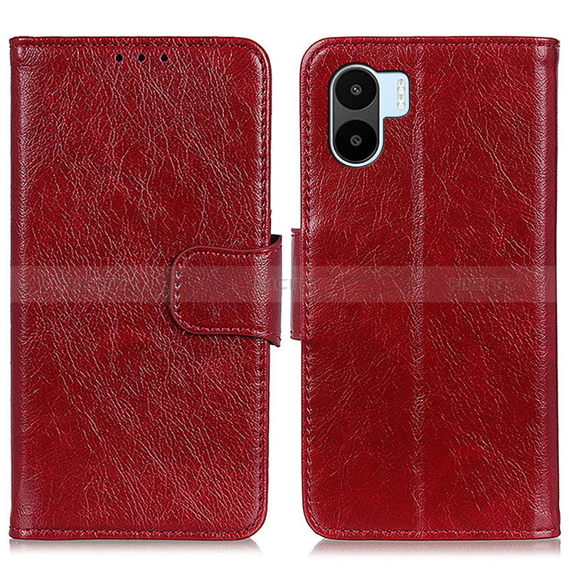 Handytasche Stand Schutzhülle Flip Leder Hülle N05P für Xiaomi Poco C51 Rot