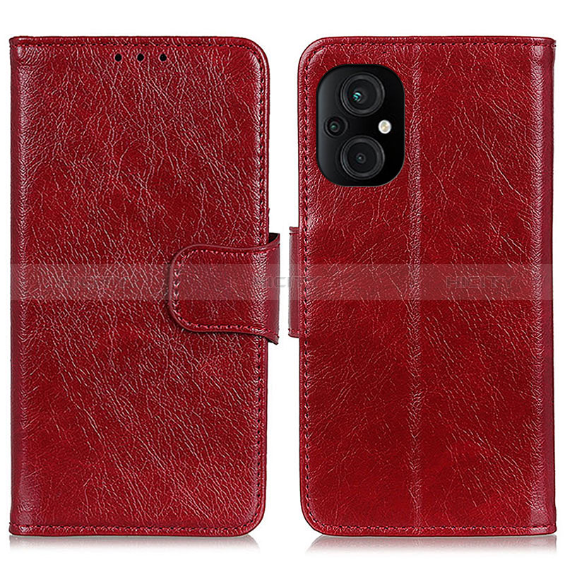 Handytasche Stand Schutzhülle Flip Leder Hülle N05P für Xiaomi Poco M5 4G Rot Plus