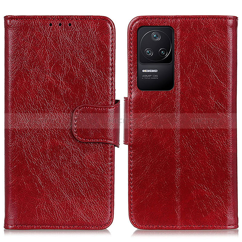 Handytasche Stand Schutzhülle Flip Leder Hülle N05P für Xiaomi Redmi K40S 5G Rot