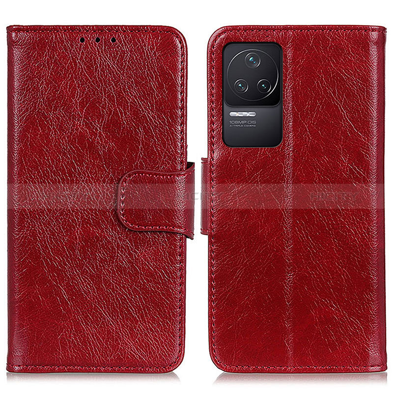 Handytasche Stand Schutzhülle Flip Leder Hülle N05P für Xiaomi Redmi K50 5G Rot