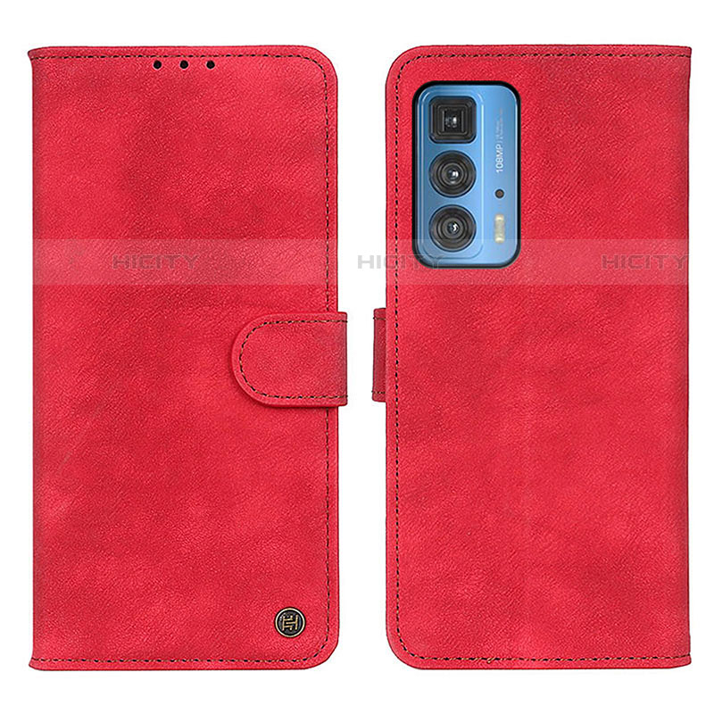 Handytasche Stand Schutzhülle Flip Leder Hülle N06P für Motorola Moto Edge S Pro 5G Rot Plus