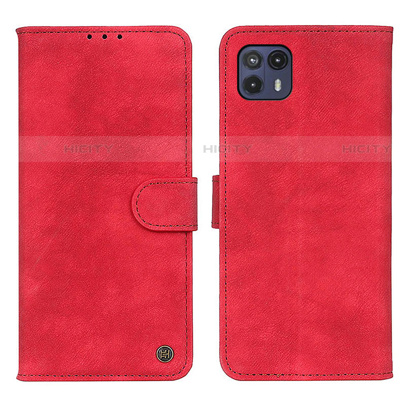 Handytasche Stand Schutzhülle Flip Leder Hülle N06P für Motorola Moto G50 5G Rot