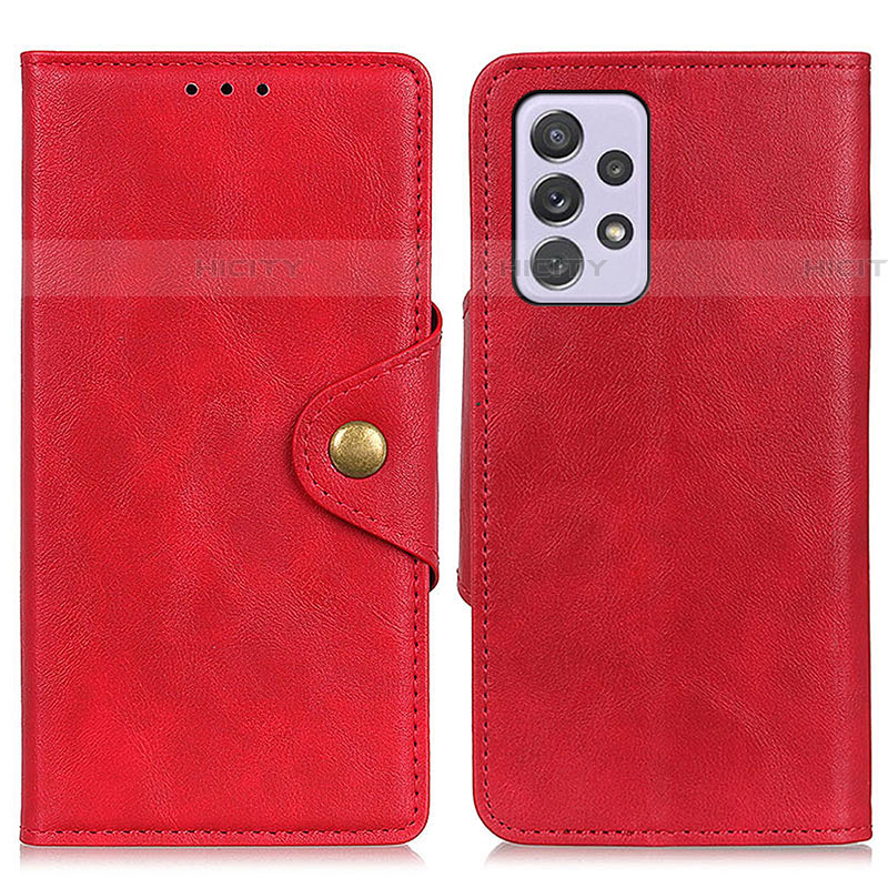 Handytasche Stand Schutzhülle Flip Leder Hülle N06P für Samsung Galaxy A73 5G Rot Plus