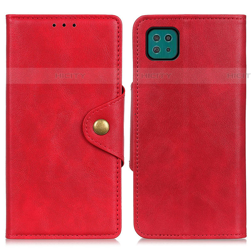 Handytasche Stand Schutzhülle Flip Leder Hülle N06P für Samsung Galaxy F42 5G Rot