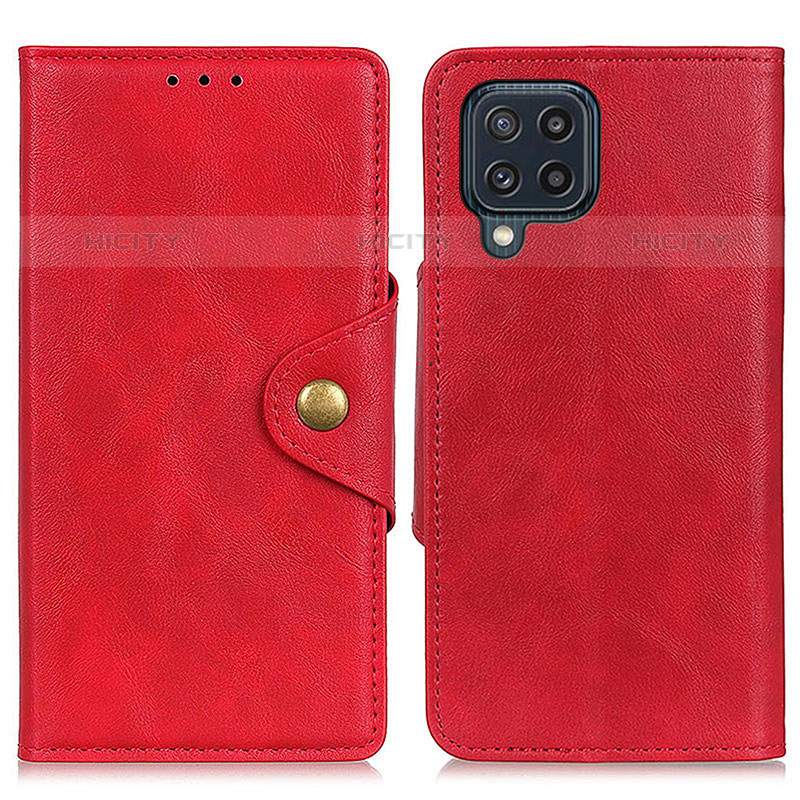 Handytasche Stand Schutzhülle Flip Leder Hülle N06P für Samsung Galaxy M32 4G Rot Plus