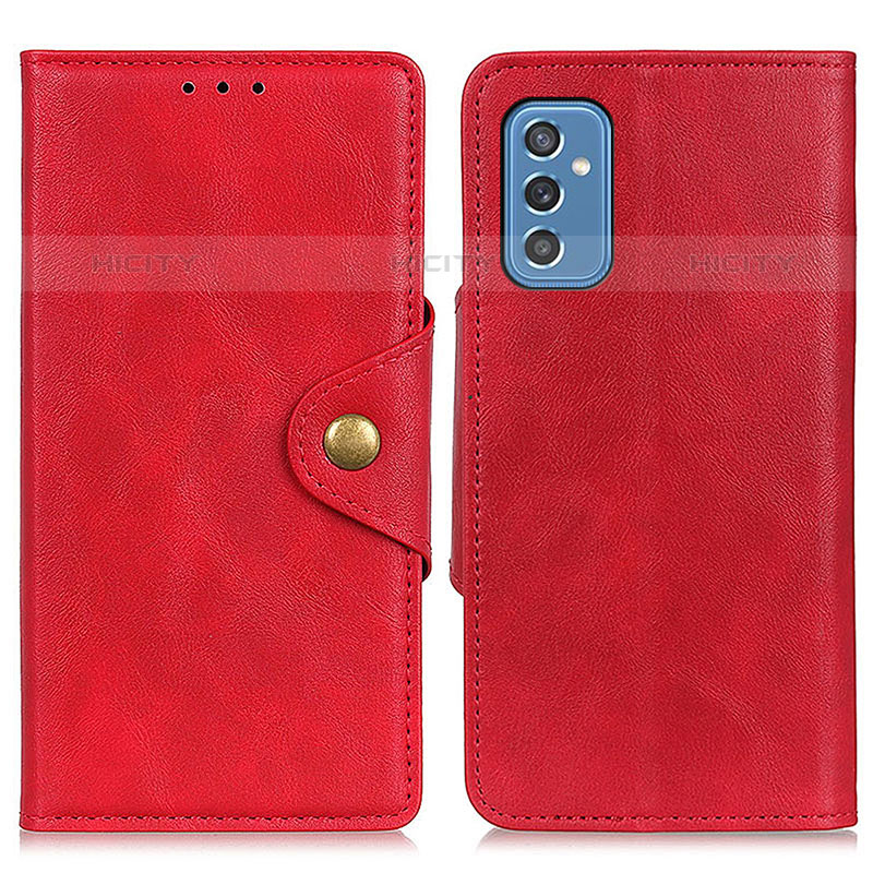 Handytasche Stand Schutzhülle Flip Leder Hülle N06P für Samsung Galaxy M52 5G Rot Plus