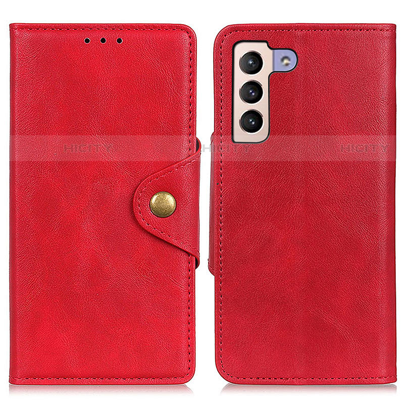 Handytasche Stand Schutzhülle Flip Leder Hülle N06P für Samsung Galaxy S21 Plus 5G Rot