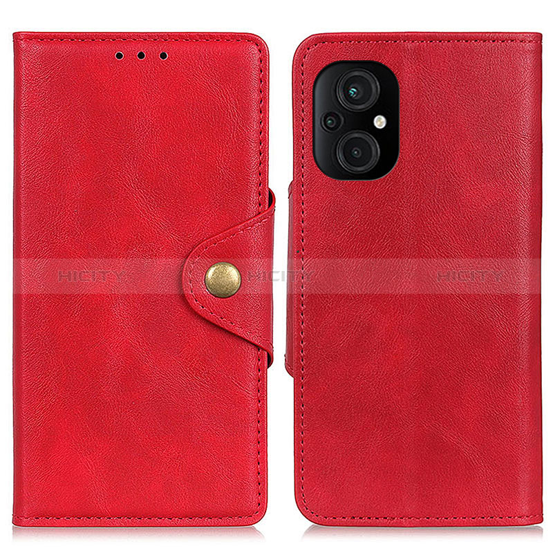 Handytasche Stand Schutzhülle Flip Leder Hülle N06P für Xiaomi Poco M5 4G Rot