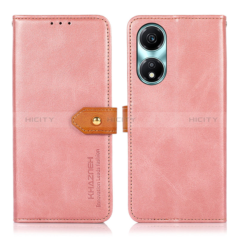 Handytasche Stand Schutzhülle Flip Leder Hülle N07P für Huawei Honor X5 Plus Rosa