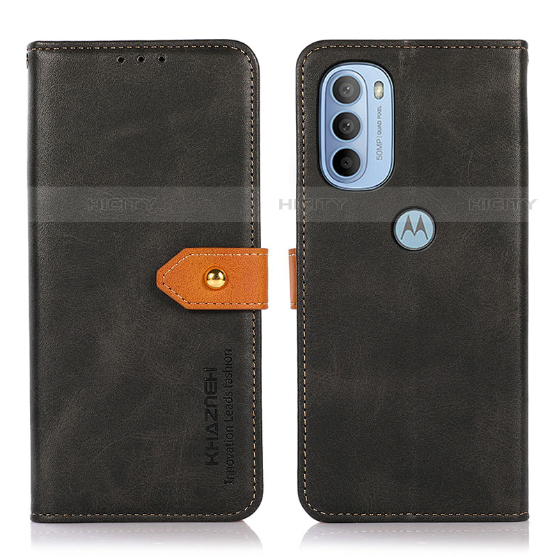 Handytasche Stand Schutzhülle Flip Leder Hülle N07P für Motorola Moto G41