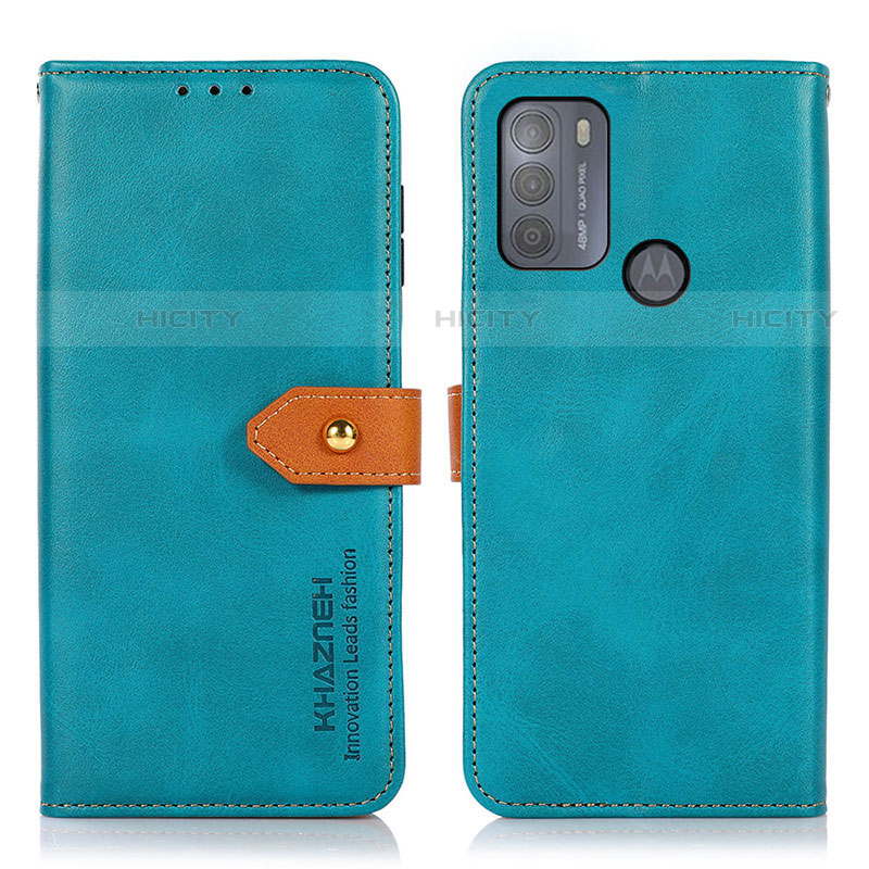 Handytasche Stand Schutzhülle Flip Leder Hülle N07P für Motorola Moto G50