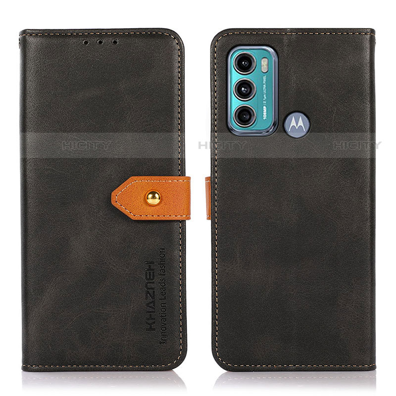 Handytasche Stand Schutzhülle Flip Leder Hülle N07P für Motorola Moto G60