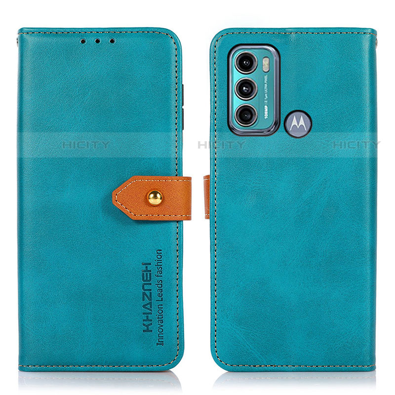 Handytasche Stand Schutzhülle Flip Leder Hülle N07P für Motorola Moto G60