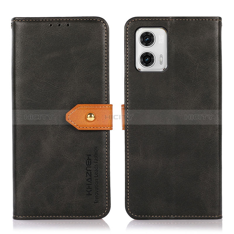 Handytasche Stand Schutzhülle Flip Leder Hülle N07P für Motorola Moto G73 5G