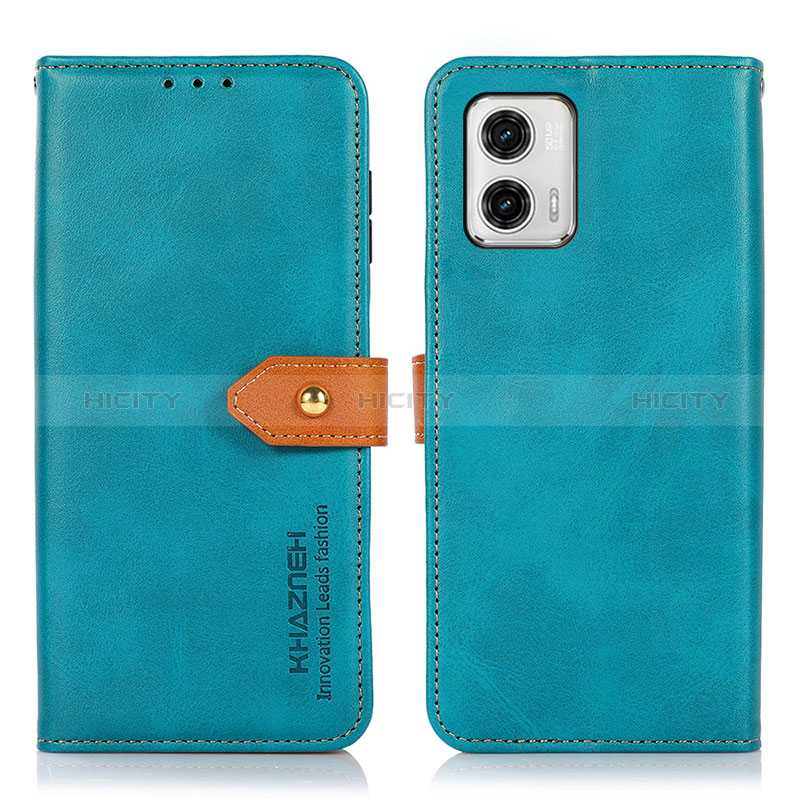 Handytasche Stand Schutzhülle Flip Leder Hülle N07P für Motorola Moto G73 5G groß